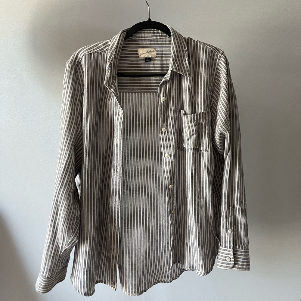 Cotton stripped button down